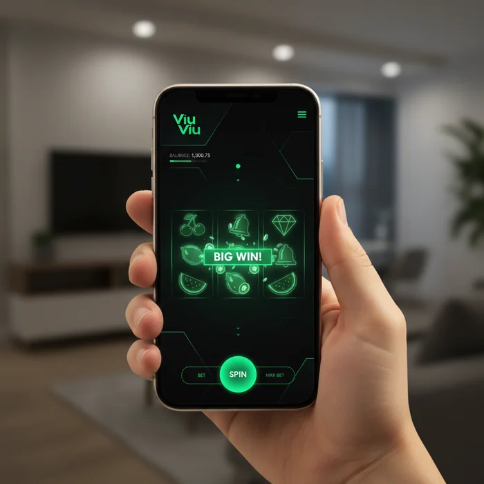 Viu Viu mobiele interface — responsieve weergave via mobiele browser op smartphone